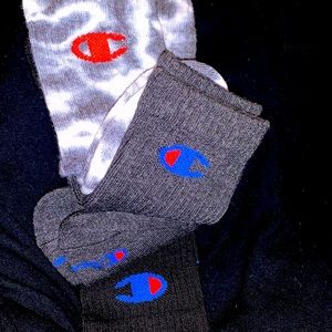 Champion Crew Socks 3 Pack Size 6-12